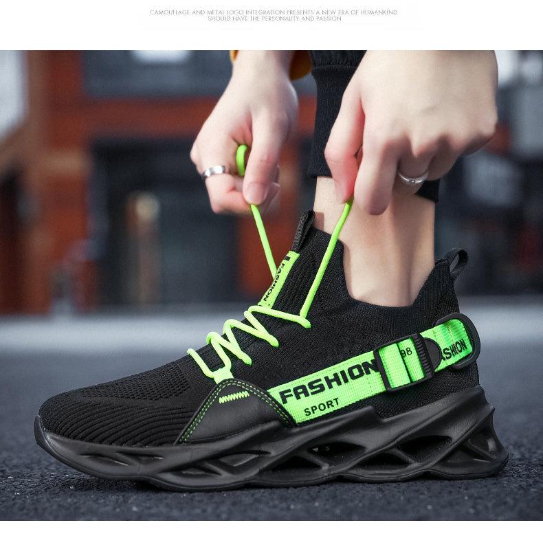 Men's Lightweight Breathable Knit Sport Sneakers Casual Trainers