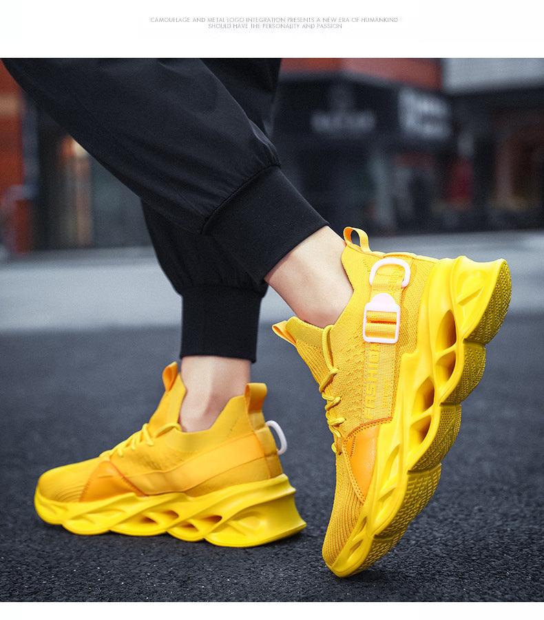 Men's Lightweight Breathable Knit Sport Sneakers Casual Trainers