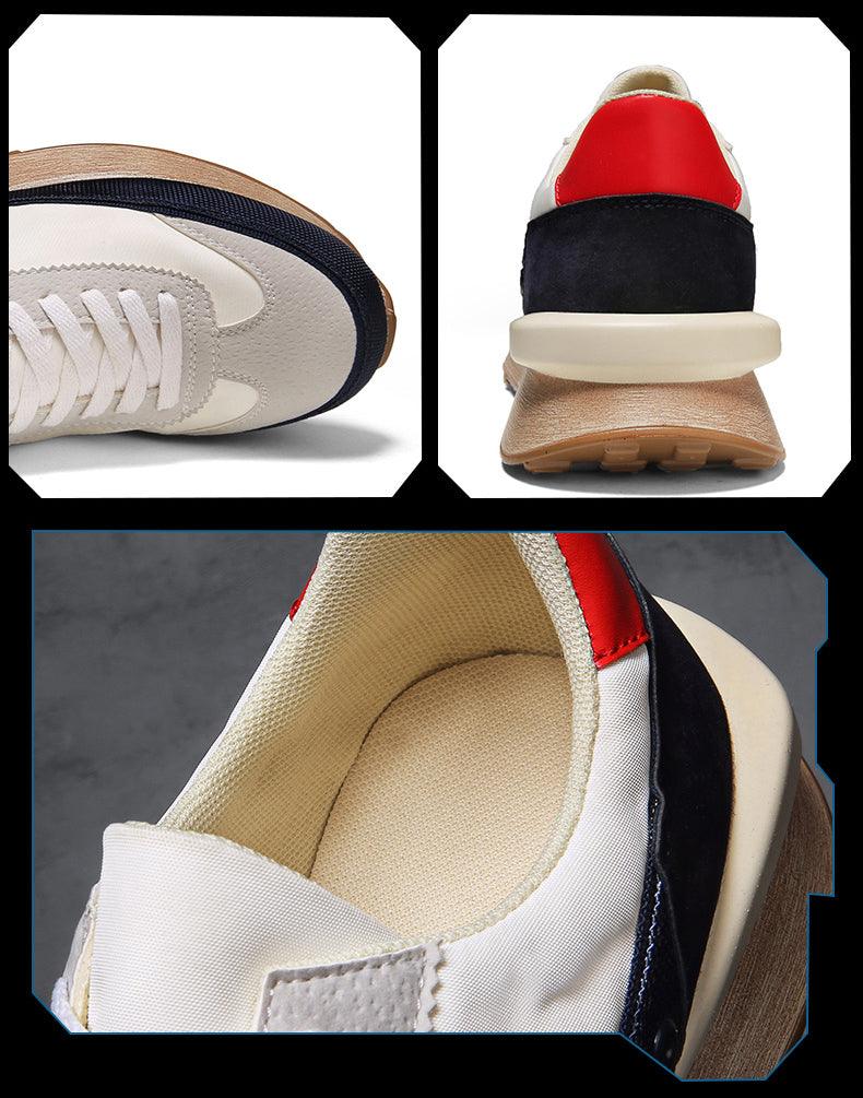 Men's Casual Platform Sneakers, Breathable Sporty Walking Shoes