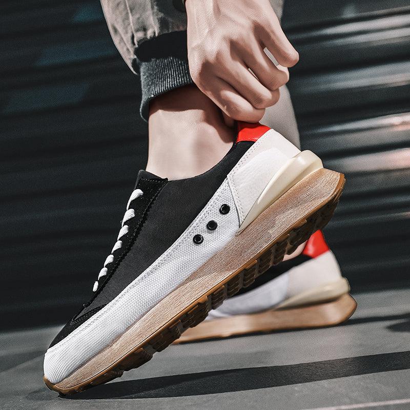 Men's Casual Platform Sneakers, Breathable Sporty Walking Shoes