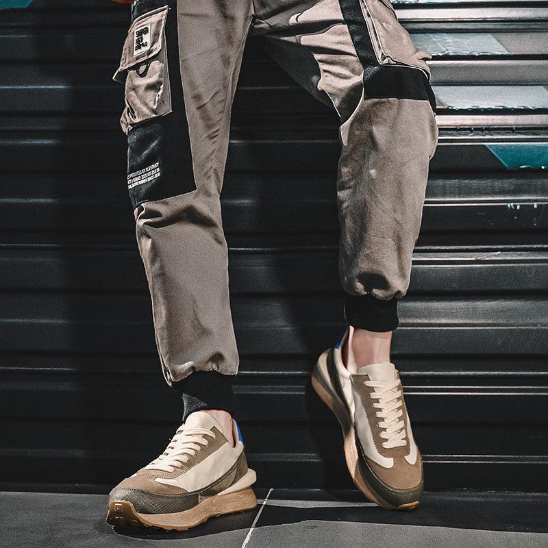 Men's Casual Platform Sneakers, Breathable Sporty Walking Shoes