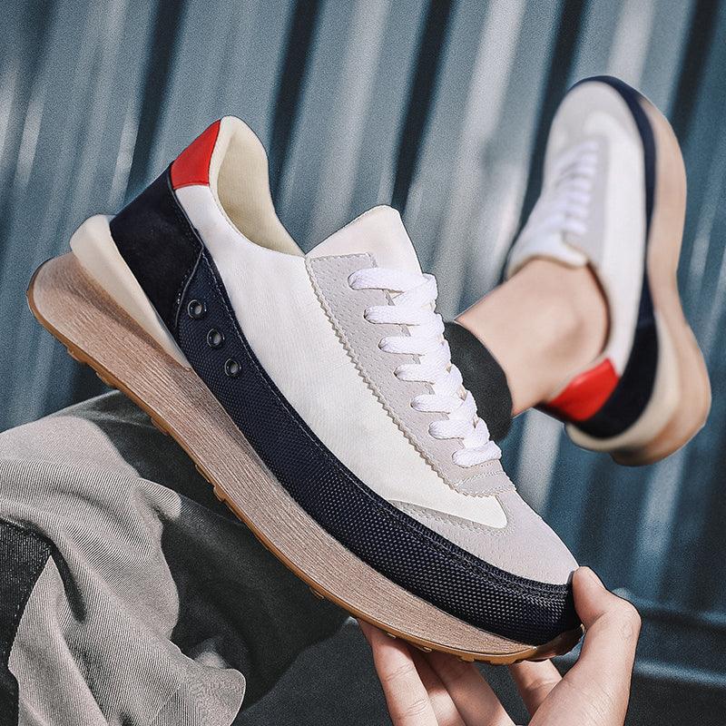 Men's Casual Platform Sneakers, Breathable Sporty Walking Shoes