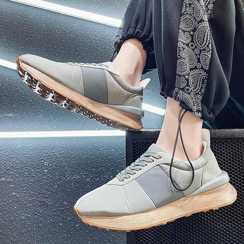 Men's Casual Platform Sneakers, Breathable Sporty Walking Shoes