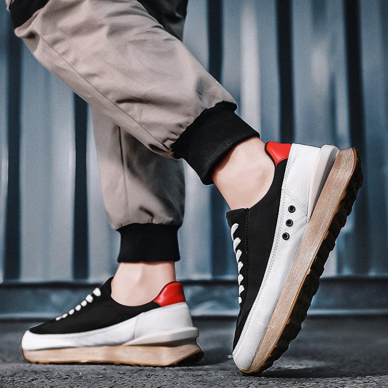 Men's Casual Platform Sneakers, Breathable Sporty Walking Shoes
