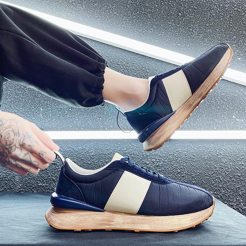 Men's Casual Platform Sneakers, Breathable Sporty Walking Shoes