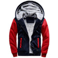 Men's Heavyweight Hooded Sweatshirt Jacket - Casual Winter Layer