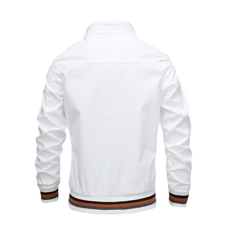 Men's Slim Fit Waterproof Windbreaker Jacket for Spring and Autumn