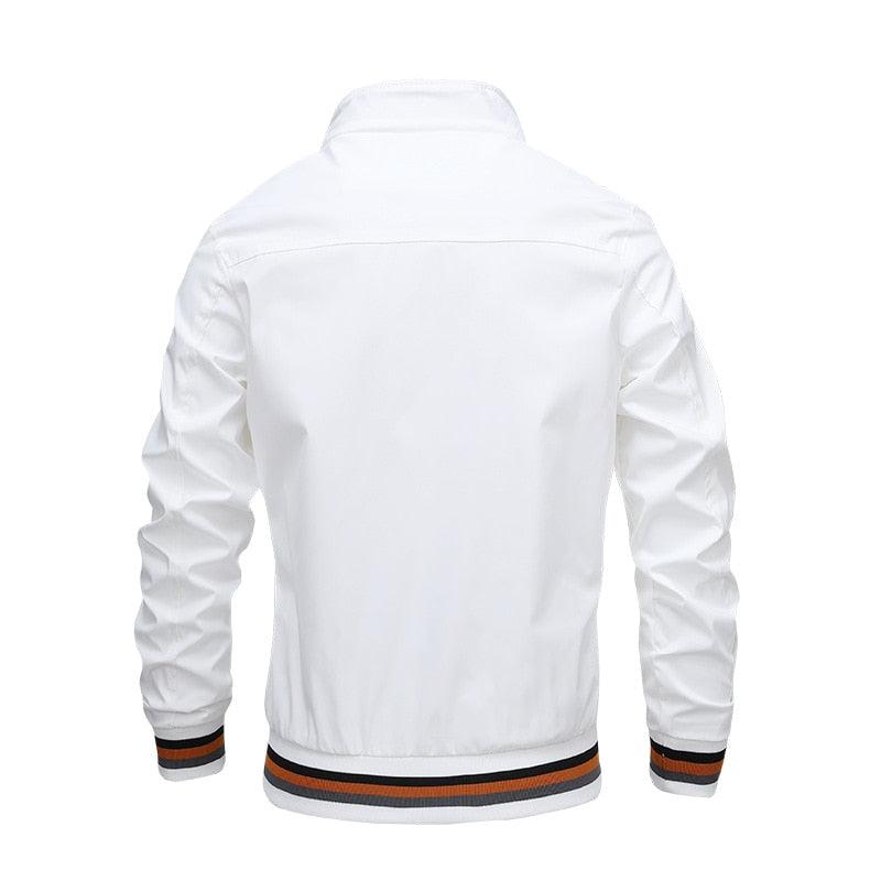 Men's Slim Fit Waterproof Windbreaker Jacket for Spring and Autumn