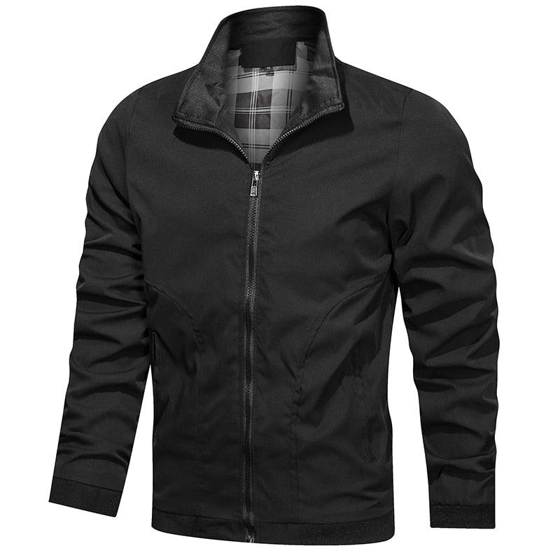 Men's Slim Fit Waterproof Windbreaker Jacket for Spring and Autumn