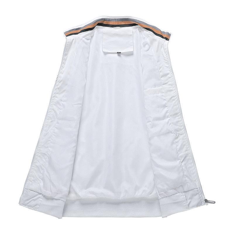 Men's Slim Fit Waterproof Windbreaker Jacket for Spring and Autumn