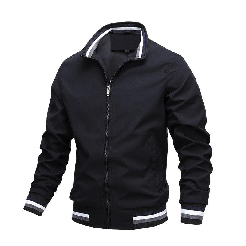 Men's Slim Fit Waterproof Windbreaker Jacket for Spring and Autumn