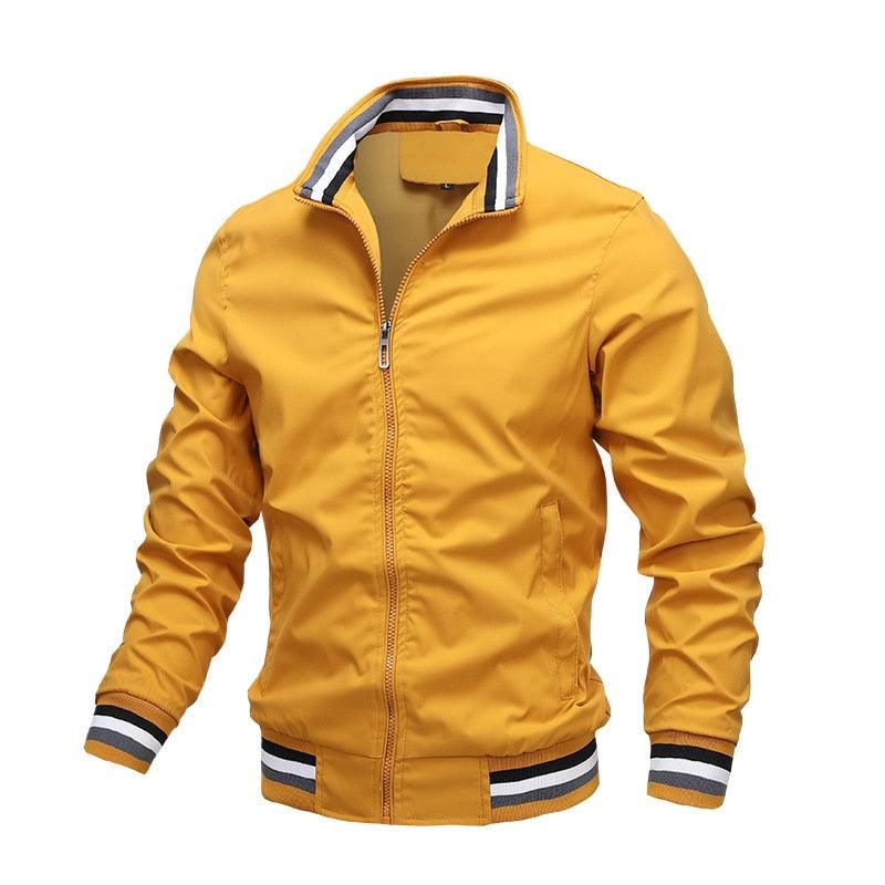 Men's Slim Fit Waterproof Windbreaker Jacket for Spring and Autumn