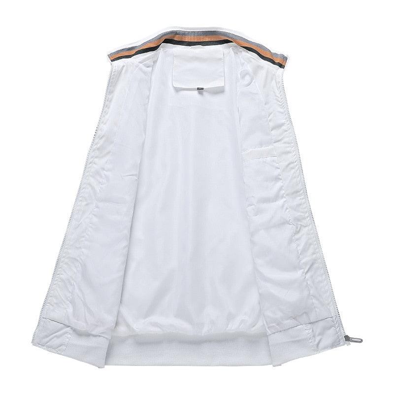 Men's Slim Fit Waterproof Windbreaker Jacket for Spring and Autumn