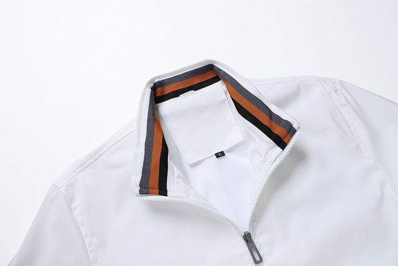 Men's Slim Fit Waterproof Windbreaker Jacket for Spring and Autumn