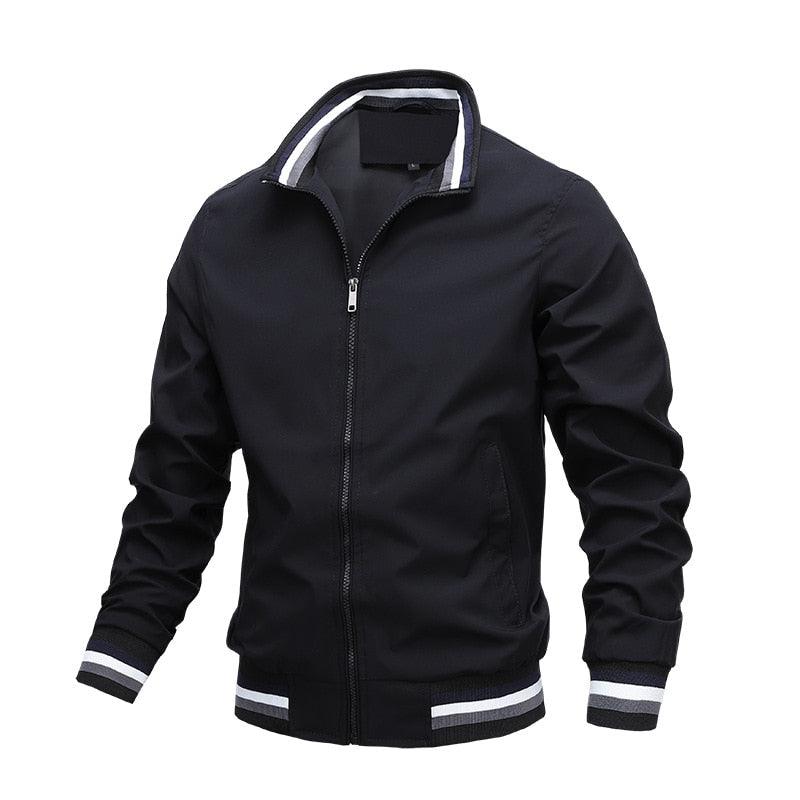 Men's Slim Fit Waterproof Windbreaker Jacket for Spring and Autumn