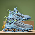 Men's White Flying Woven Mesh Running Sneakers