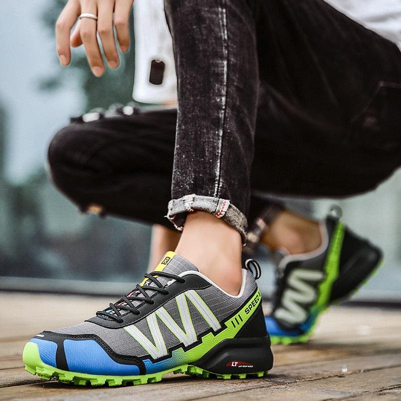 Men's Technical Running Sneakers Lightweight Knit Training Shoes
