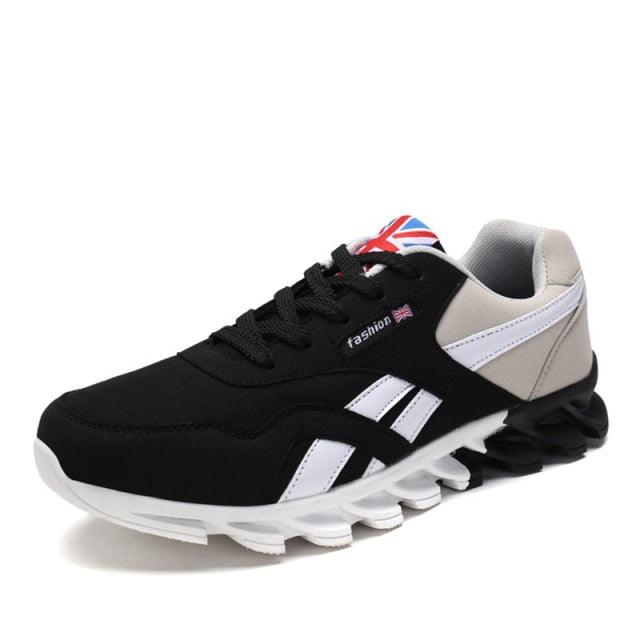 Men's Black High-Quality Breathable Outdoor Sports Sneakers