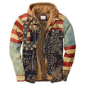 Men's Relaxed Fit Plaid Flannel Hooded Shirt Jacket