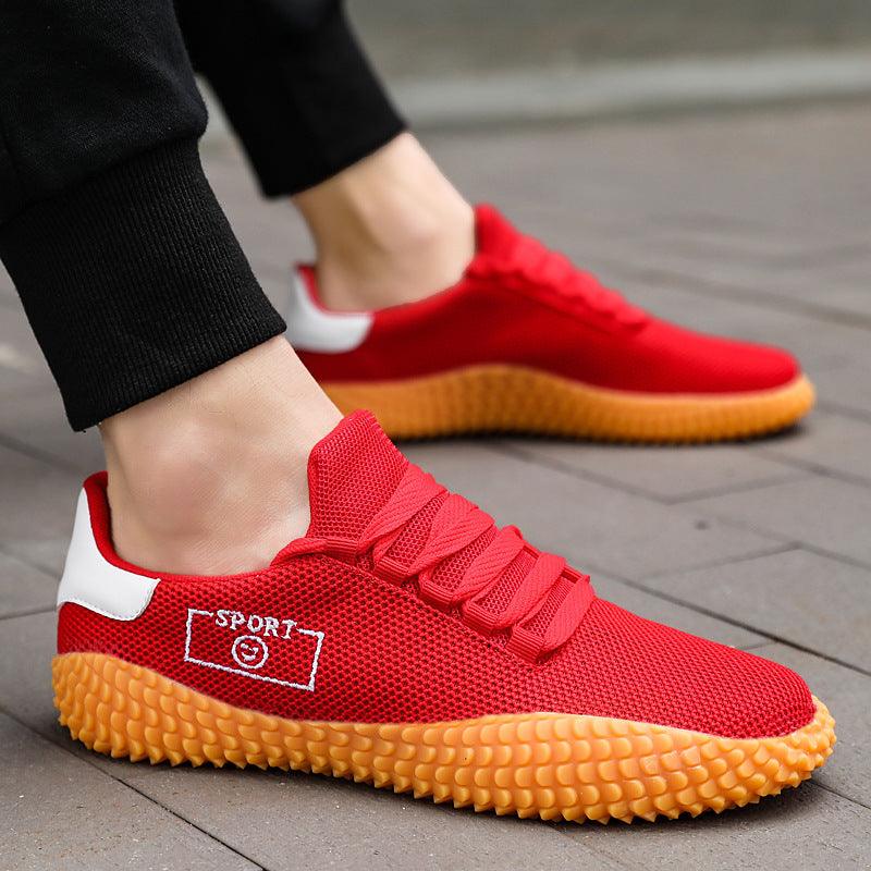 Men's Black Mesh Breathable Sneakers Casual Walking Athletic Shoes