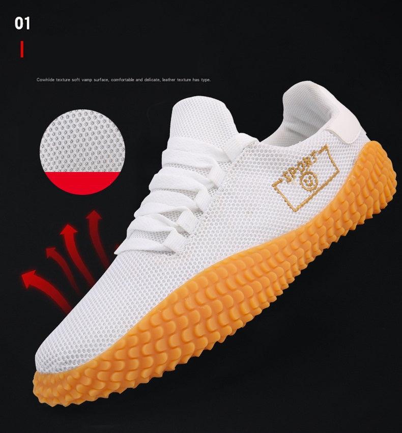 Men's Black Mesh Breathable Sneakers Casual Walking Athletic Shoes