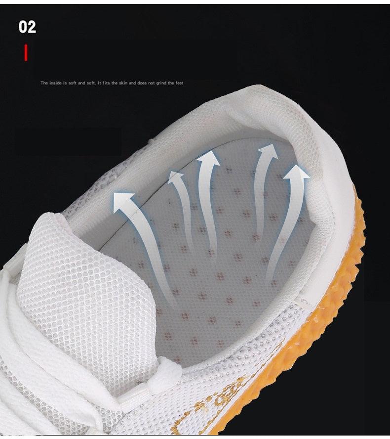 Men's Black Mesh Breathable Sneakers Casual Walking Athletic Shoes