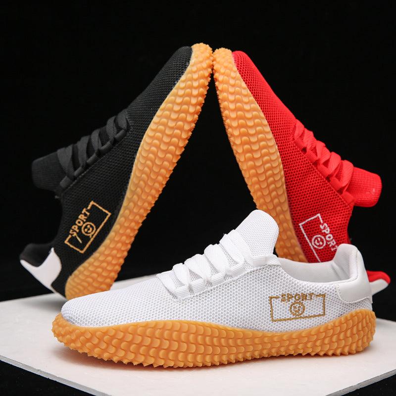 Men's Black Mesh Breathable Sneakers Casual Walking Athletic Shoes