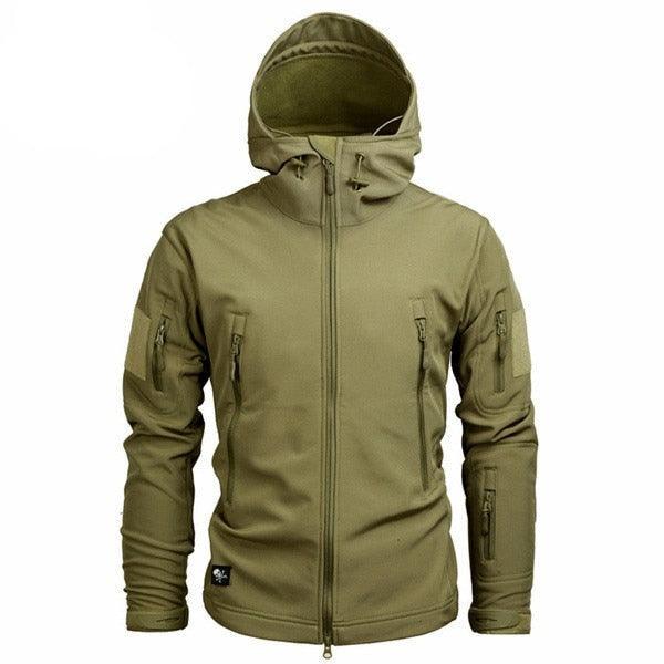 Men's Camouflage Tactical Hooded Windbreaker Waterproof Jacket