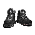 Men's Faux Leather Winter Hiking Boots Fur-Lined Snow Sneakers