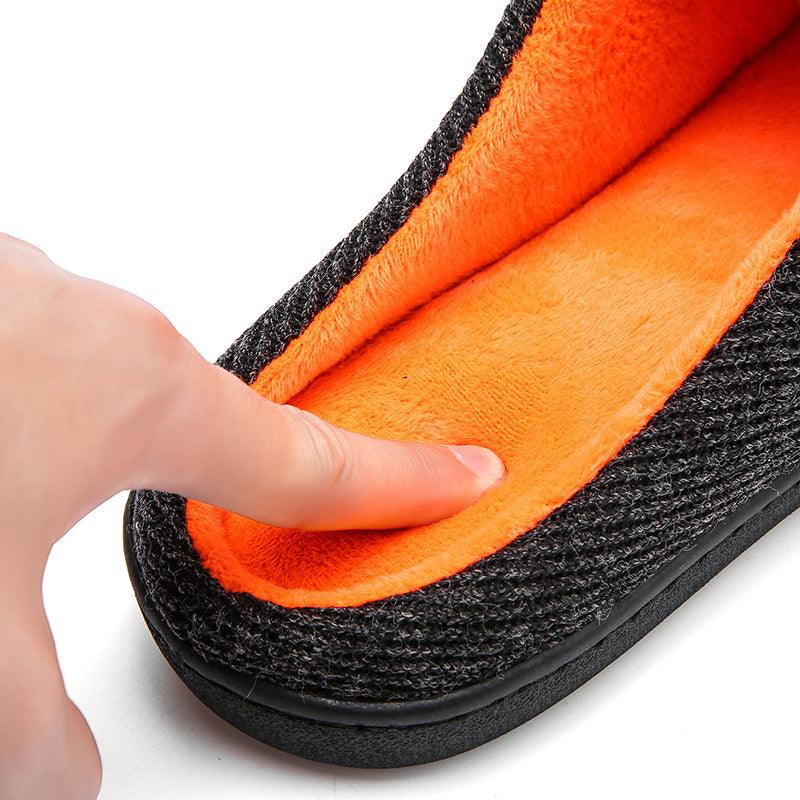 Men's Memory Foam House Slippers, Cozy Closed Toe Indoor Shoes