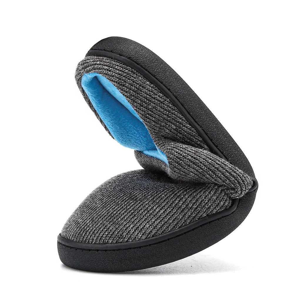 Men's Memory Foam House Slippers, Cozy Closed Toe Indoor Shoes