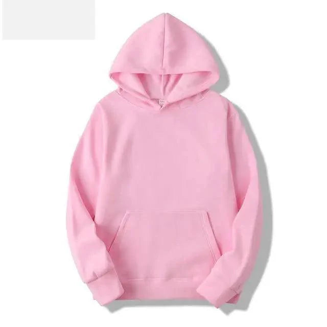 Men's Minimalist Solid Color Knit Casual Pullover Hoodie