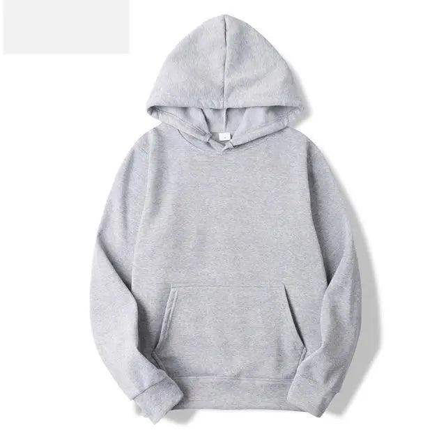 Men's Minimalist Solid Color Knit Casual Pullover Hoodie