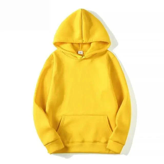 Men's Minimalist Solid Color Knit Casual Pullover Hoodie