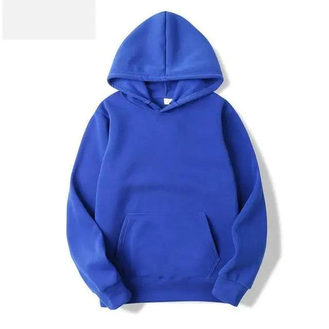 Men's Minimalist Solid Color Knit Casual Pullover Hoodie
