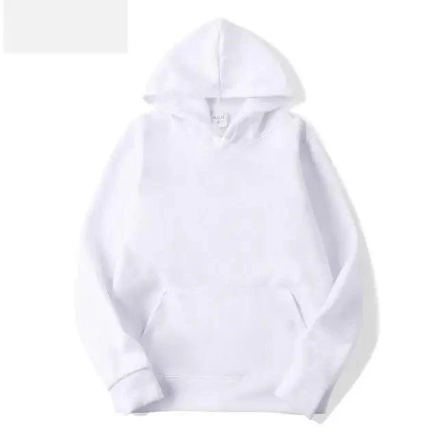 Men's Minimalist Solid Color Knit Casual Pullover Hoodie