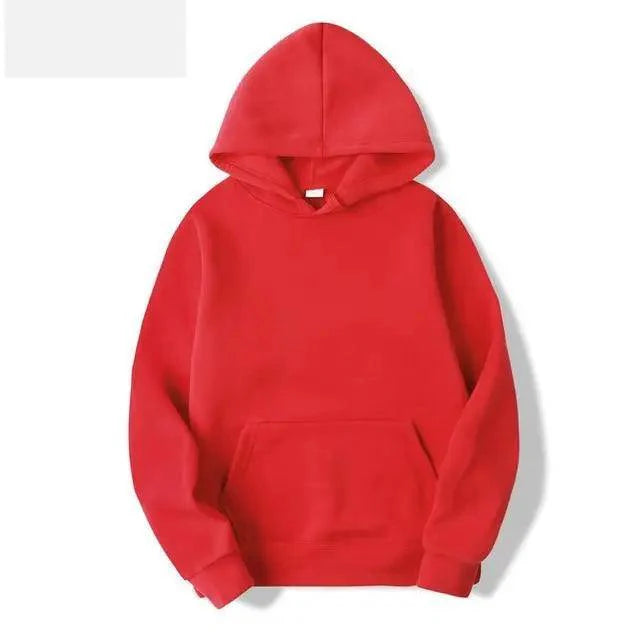 Men's Minimalist Solid Color Knit Casual Pullover Hoodie