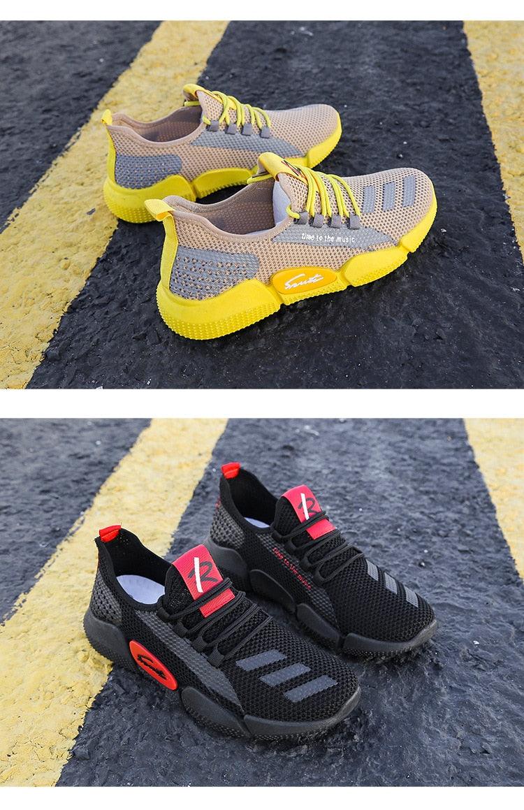 Men's Lightweight Breathable Mesh Sneakers for Walking & Running