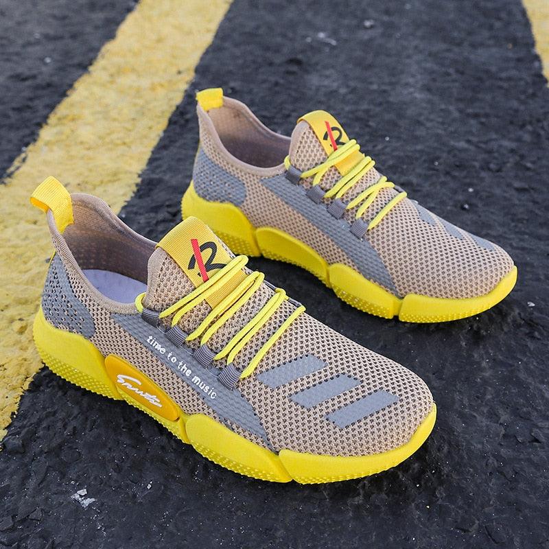 Men's Lightweight Breathable Mesh Sneakers for Walking & Running