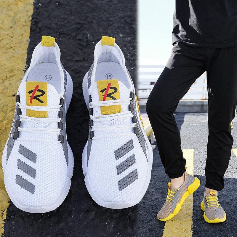 Men's Lightweight Breathable Mesh Sneakers for Walking & Running