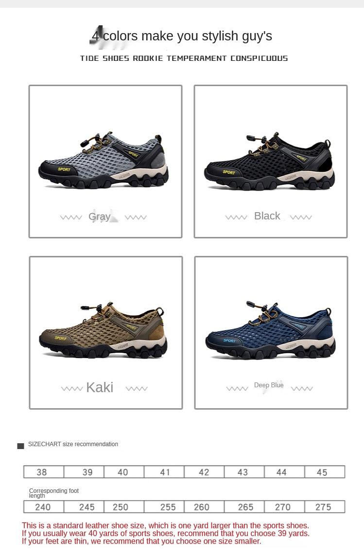 Men's Quick-Dry Water Shoes for Hiking, Swimming and Beach Sports