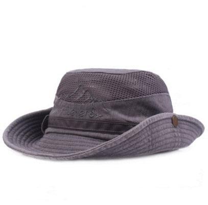 Unisex Outdoor Cotton Mesh Bucket Hat for Fishing and Safari