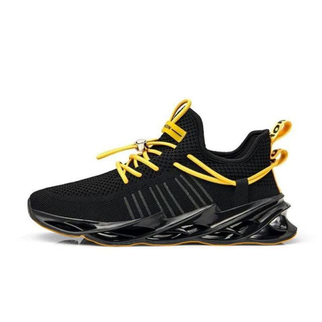 Men's modern athletic running sneakers with breathable mesh and non-slip sole