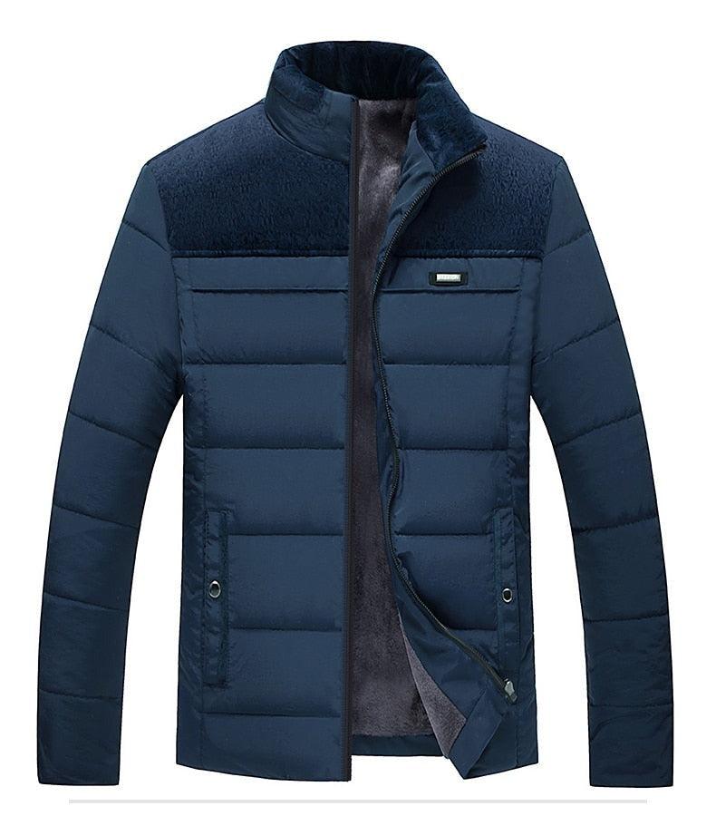 Men's Thick Padded Winter Jacket Casual Warm Outdoor Coat
