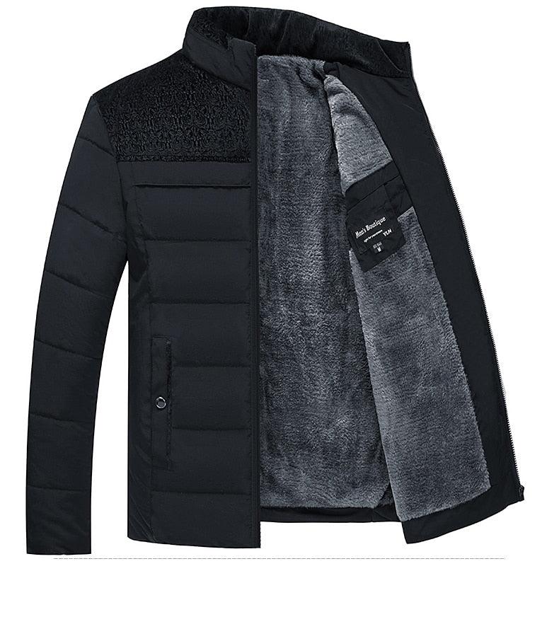 Men's Thick Padded Winter Jacket Casual Warm Outdoor Coat