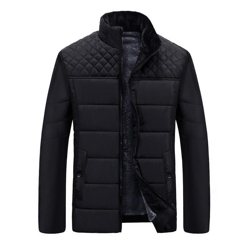 Men's Thick Padded Winter Jacket Casual Warm Outdoor Coat