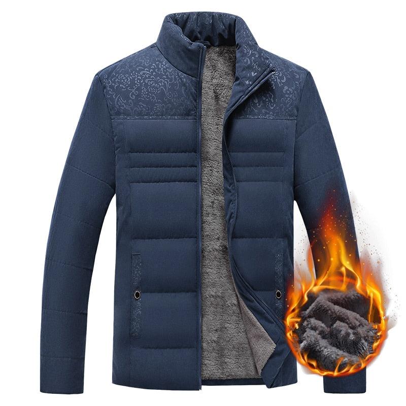 Men's Thick Padded Winter Jacket Casual Warm Outdoor Coat