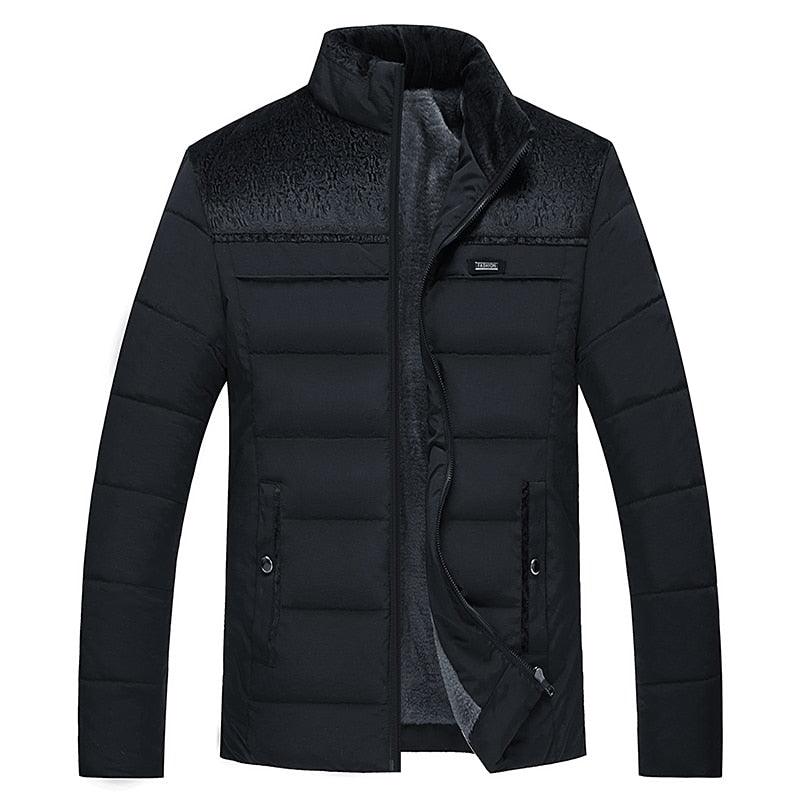 Men's Thick Padded Winter Jacket Casual Warm Outdoor Coat