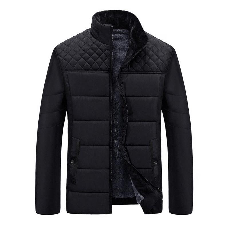 Men's Thick Padded Winter Jacket Casual Warm Outdoor Coat