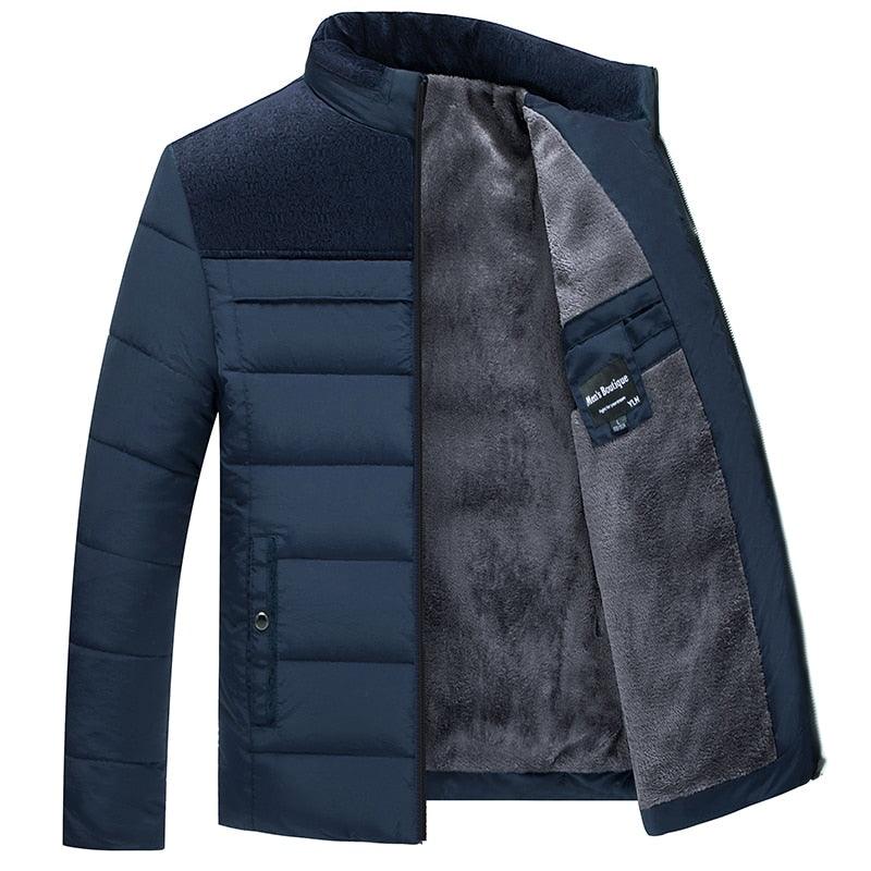 Men's Thick Padded Winter Jacket Casual Warm Outdoor Coat